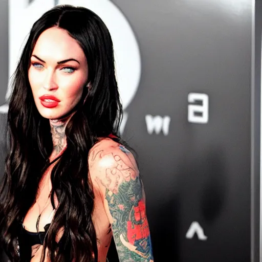 Image similar to megan fox as mgk