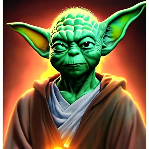 Image similar to ultra realistic portrait painting of yoda, art by akira toriyama, 4 k, dragon ball artstyle, cel shaded, highly detailed, epic lighting