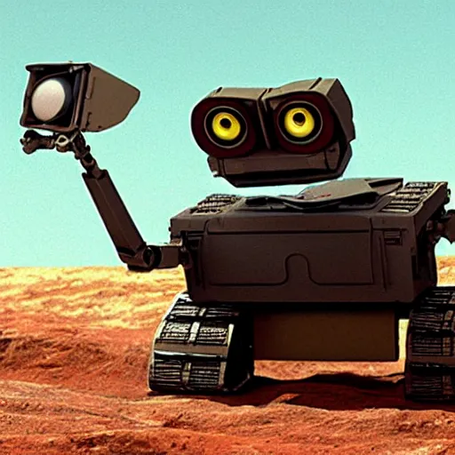 Prompt: wall - e with art direction by salvador dali