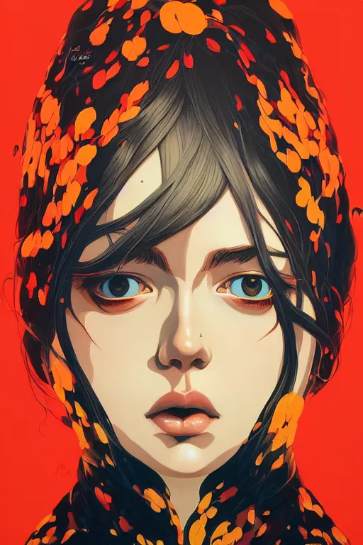 Prompt: portrait of gaea by james jean by ilya kuvshinov kintsugi