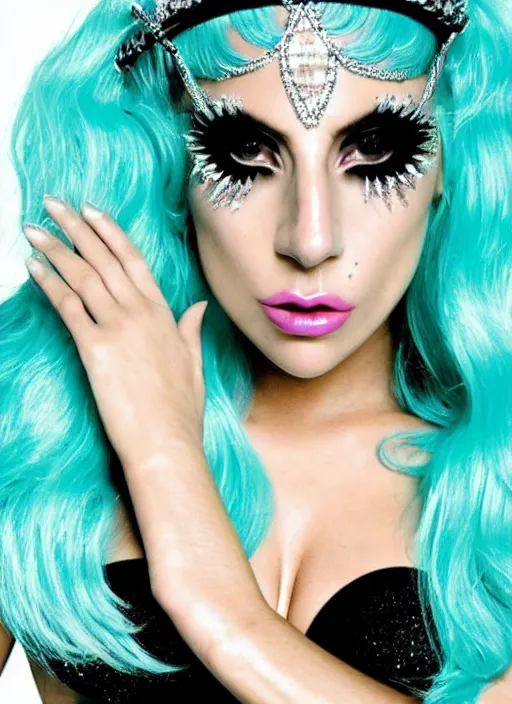 Prompt: lady gaga just dance poker face the fame 2 0 0 8 2 0 0 9 photoshoot, aaron fallon, peter henket, warwick saint, candice lawler highly realistic. high resolution. highly detailed. dramatic. 8 k. 4 k.