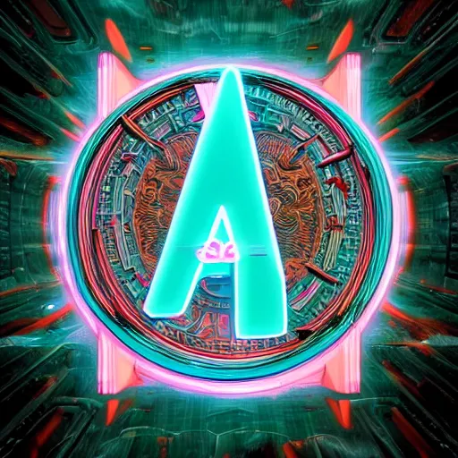 Image similar to a and w vaporwave logo, digital art, cosmic, 3 d high definition, trending on art station, photorealistic, high resolution, 8 k, octane, hyper detailed, insane details, intricate, elite, ornate, elegant trend, highly detailed and intricate, sharp focus, photography, unreal engine