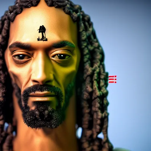 Image similar to ultra mega super hyper realistic Full lenght view photography of highly detailed cybertronic Jesus with highly detailed face smoking weed with Snoop Dogg a highly detailed dog . Photo on Leica Q2 Camera lens angle 200mm, Rendered in VRAY and DaVinci Resolve and MAXWELL and LUMION 3D, Volumetric natural light