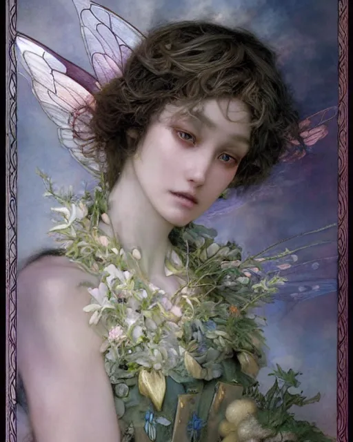 Prompt: a beautiful fairy, by Edgar Maxence and Ross Tran and Michael Whelan and Boris Valejo