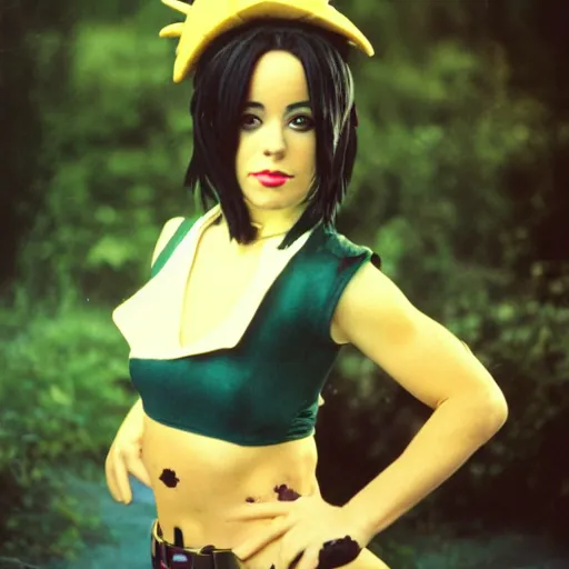 Image similar to 3 5 mm photo of alizee with cosplay