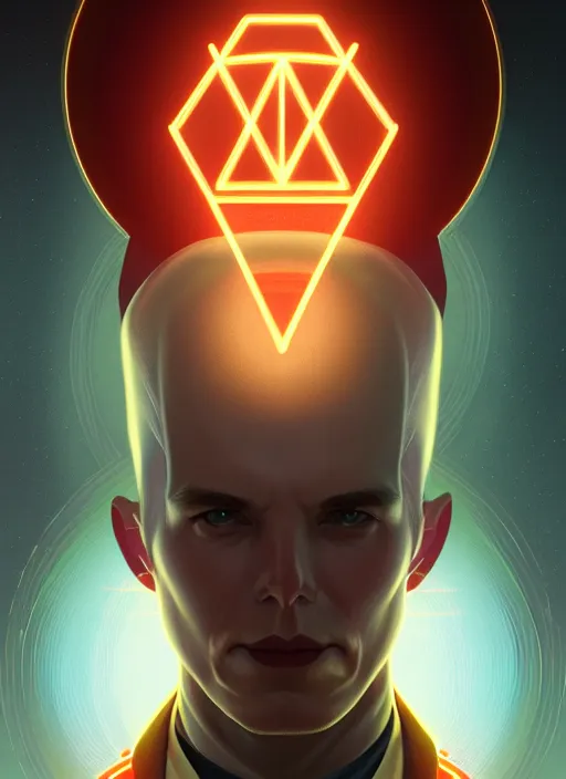 Image similar to symmetry!! portrait of tesla male, chemisty, sci - fi, glowing lights!! intricate, elegant, highly detailed, digital painting, artstation, concept art, smooth, sharp focus, illustration, art by artgerm and greg rutkowski and alphonse mucha, 8 k