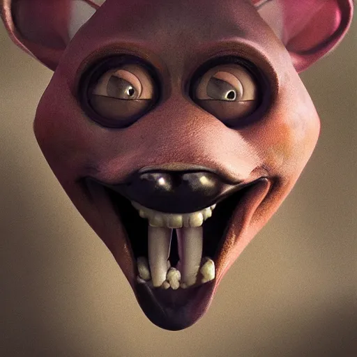 Image similar to hyperrealistic mixed media image of courage the cowardly dog, stunning 3 d render inspired art by istvan sandorfi and greg rutkowski, perfect facial symmetry, realistic, highly detailed attributes and atmosphere, dim volumetric cinematic lighting, 8 k octane extremely hyper - detailed render, post - processing, masterpiece,