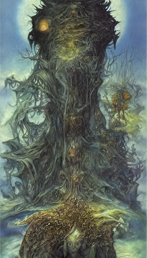 Image similar to the end of the world, by brian froud