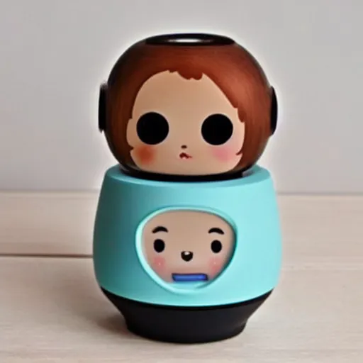 Image similar to cute speaker with human features, super cute, tiny , adorable, awww aspiring, very cute