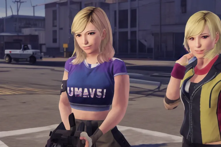 Image similar to Mari ohara from love live in GTA5, game screenshot