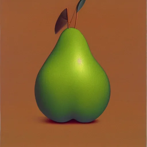 Prompt: pear by shusei nagaoka, kaws, david rudnick, airbrush on canvas, pastell colours, cell shaded, 8 k