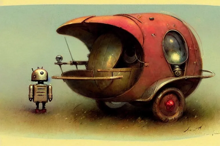 Prompt: adventurer ( ( ( ( ( 1 9 5 0 s retro future robot android mouse wagon store. muted colors. ) ) ) ) ) by jean baptiste monge!!!!!!!!!!!!!!!!!!!!!!!!! chrome red