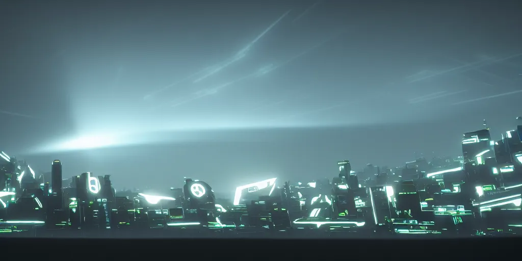 Image similar to diapers and bottles of beer on a minimalist tron landscape, dim volumetric lighting, 8 k octane beautifully detailed render, post - processing, extremely hyper - detailed, intricate, epic composition, cinematic lighting, masterpiece, trending on artstation, detailed detailed detailed, masterpiece, stunning art, wonderful masterpiece, beautiful cinematic light