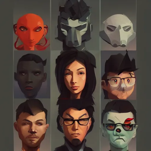 Image similar to face icon stylized minimalist call of duty, loftis, cory behance hd by jesper ejsing, by rhads, makoto shinkai and lois van baarle, ilya kuvshinov, rossdraws global illumination