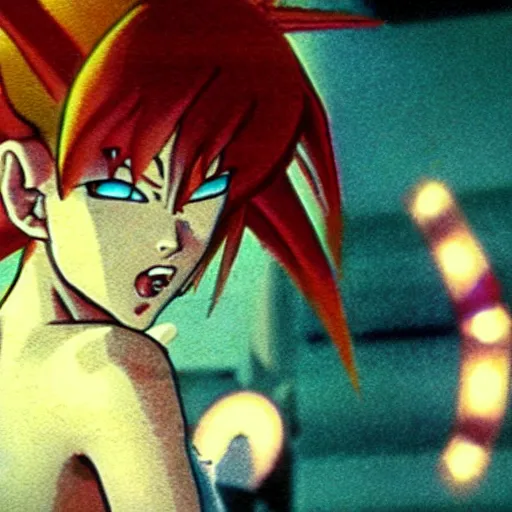 Image similar to a still from Leeloo in DragonBall Z