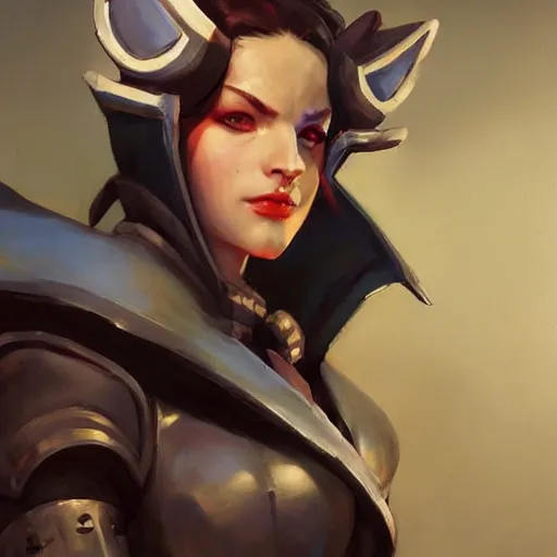 Image similar to greg manchess portrait painting of armored cait sith as overwatch character, medium shot, asymmetrical, profile picture, organic painting, sunny day, matte painting, bold shapes, hard edges, street art, trending on artstation, by huang guangjian and gil elvgren and sachin teng