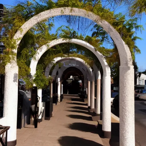 Image similar to the archway from that restaurant we liked