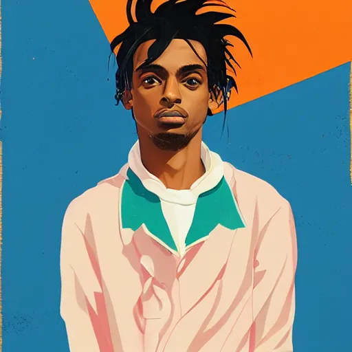 Image similar to Playboi Carti profile picture by Sachin Teng, asymmetrical, Organic Painting , Matte Painting, geometric shapes, hard edges, graffiti, street art:2 by Sachin Teng:4