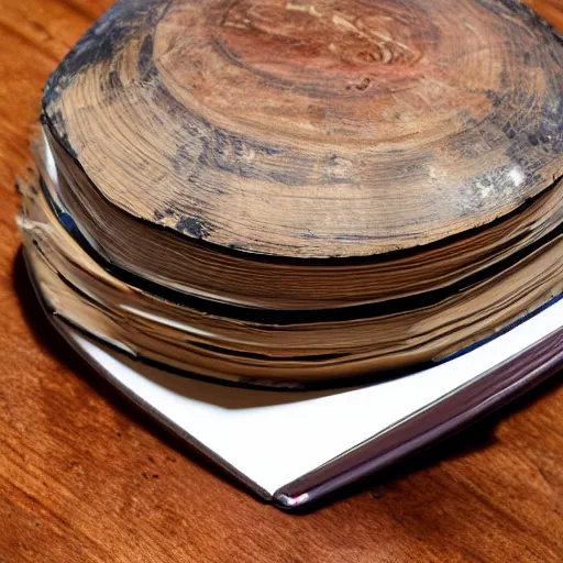 Prompt: round book