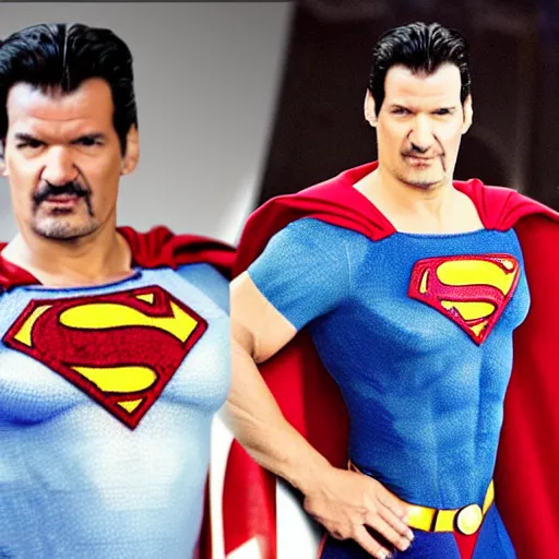 Image similar to ricardo arjona as superman