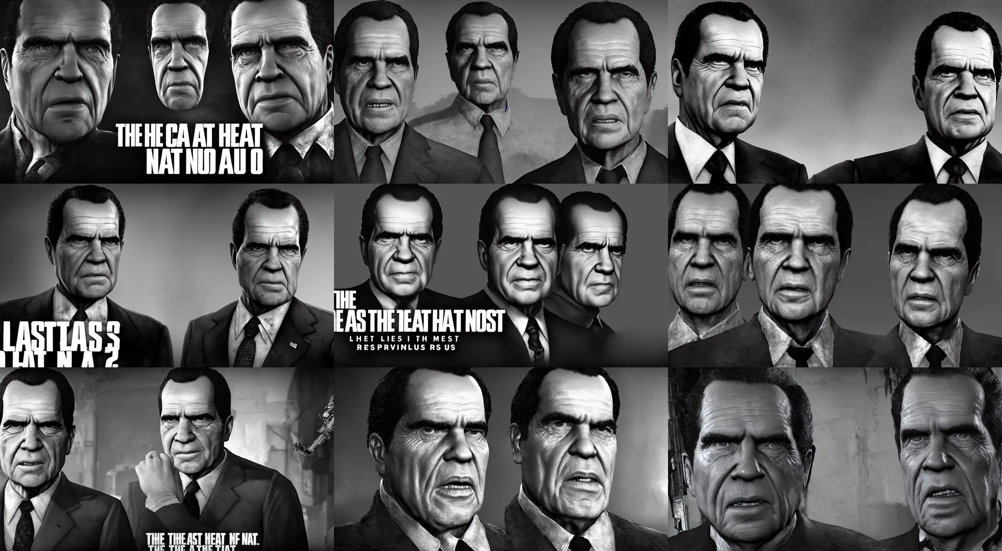 Prompt: richard nixon in the last of us 2, ps 4