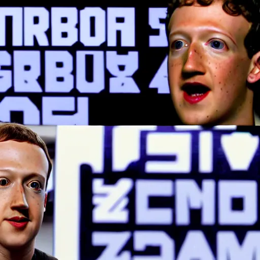 Image similar to i - robot but with zuckerberg