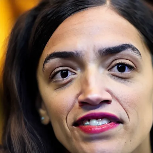 Prompt: Alexandria Ocasio Cortez as Bernie Sanders