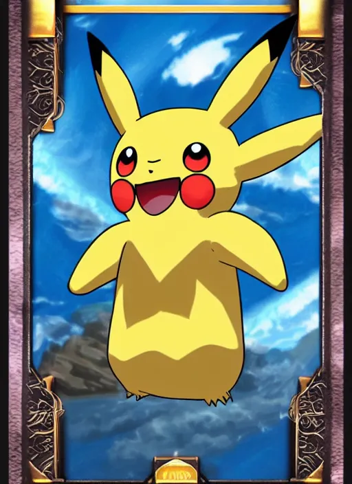 Image similar to a single pokemon card art from 1 0 0 0's award winning art