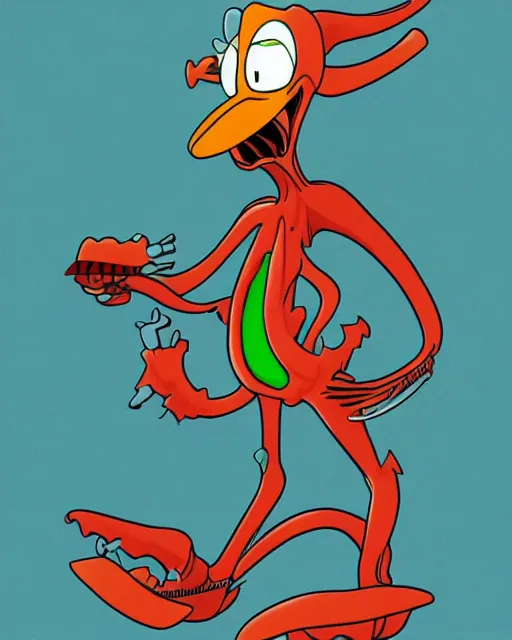 Image similar to perry the platypus as a xenomorph