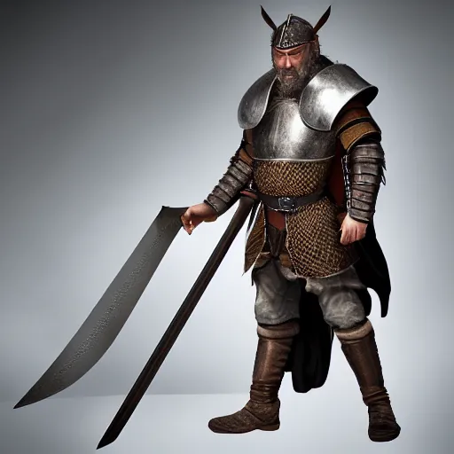 Image similar to portrait photograph of a medieval warrior from koingation, human with wolf ears and a wolf tail, holding an arming sword wearing light leather armor, fantasy character design, hyper realistic