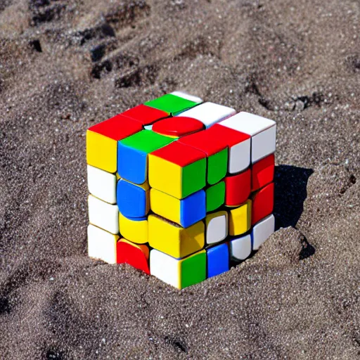 Image similar to sand made rubik cube