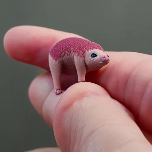 Image similar to a miniature slowpoke ( pokemon ) that fits in the palm of your hand