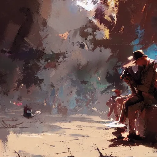 Image similar to artwork by Craig Mullins