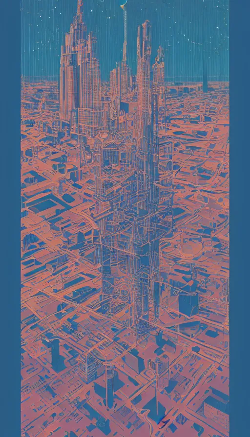 Image similar to stockholm city portrait of a beautiful world, by james jean and beeple