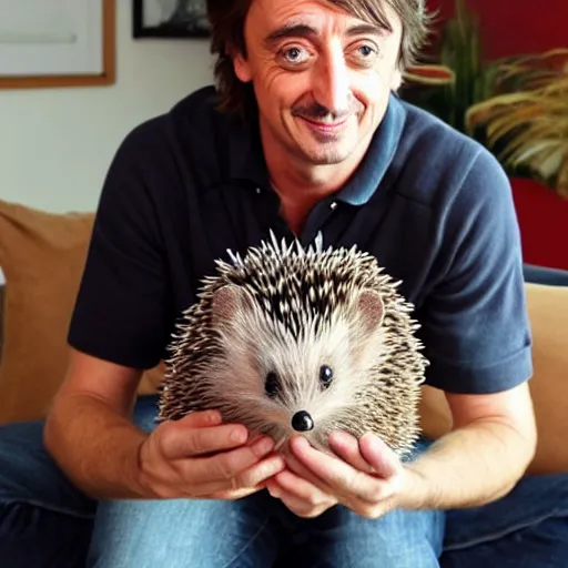 Image similar to Richard Hammond presents his pet Hedgehog, Highly Detailed