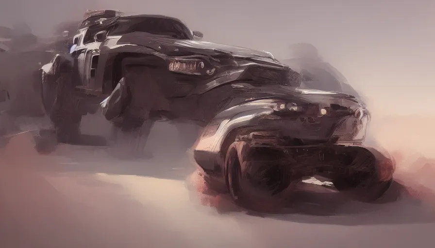 Image similar to vehicle design, jama jurabaev, greig fraser, roger deakins, shaddy safadi, feng shu, neil blevins, trending on artstation, high quality, brush stroke