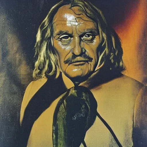 Image similar to Zdzislaw Bekinski made by Salvador Dali