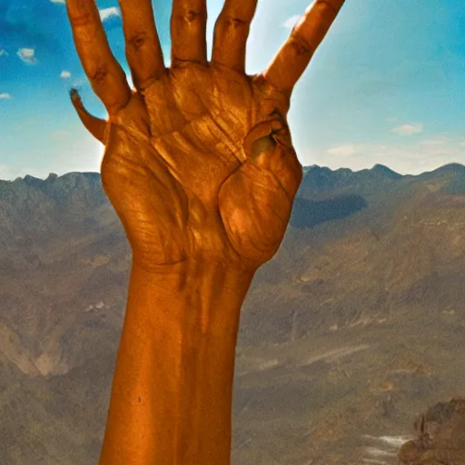 Image similar to hand of god