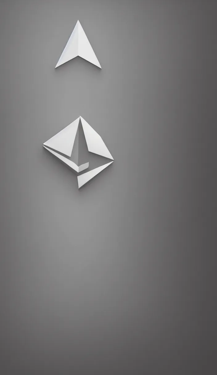 Prompt: ethereum logo in a 3 d room abstract background, hyper realistic, cg render, octane render, unreal engine, dramatic lighting