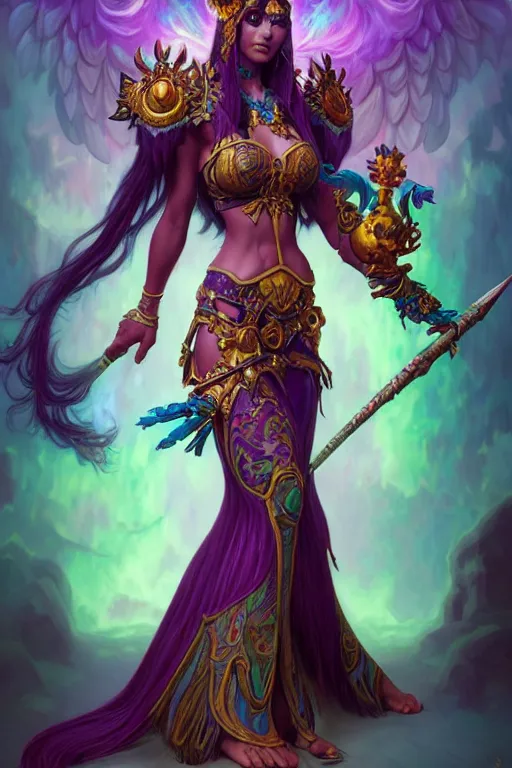 Image similar to a full body portrait of the lisa frank world of warcraft character art, gothic, highly detailed, digital painting, crown of skulls, artstation, smooth, sharp focus, illustration, art by artgerm and greg rutkowski and alphonse mucha and william - adolphe bouguereau