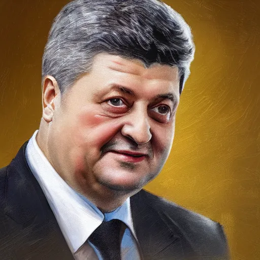 Prompt: perfectly - centered - portrait of a ex - president of ukraine, petro poroshenko, the perfect human male specimen, intricate, holding knife, elegant, super highly detailed, professional digital painting, artstation, concept art, smooth, sharp focus, no blur, no dof, extreme illustration, unreal engine 5, 8 k