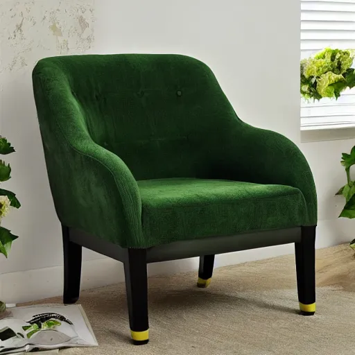 Image similar to armchair in the shape of an avocado