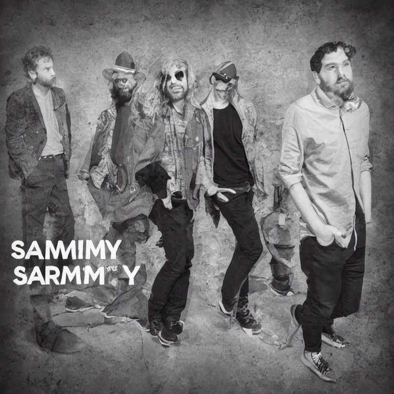 Image similar to album cover for a band called sammy, briand and charlie