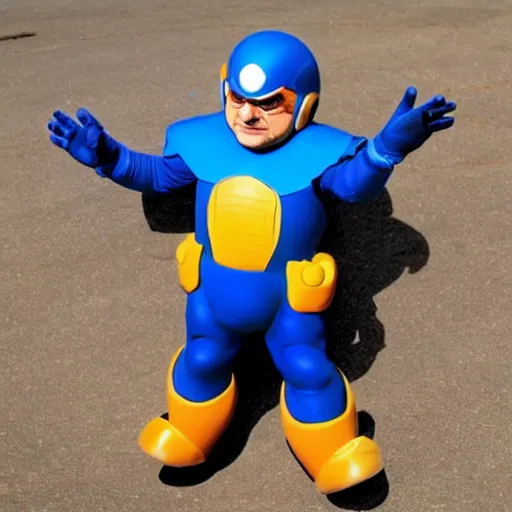 Image similar to dany devito as mega man