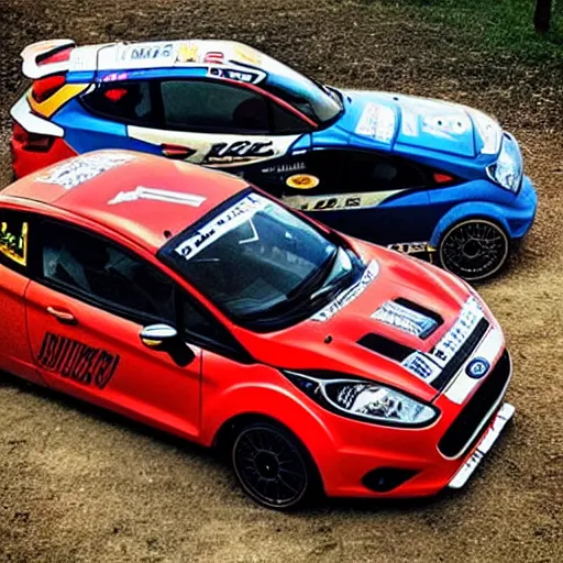 Prompt: “ford fiesta rally never lift the right pedal max attack NA 2wd teen superchampio”