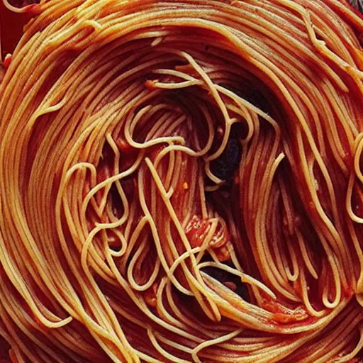 Image similar to spaghetti, infinite recursion