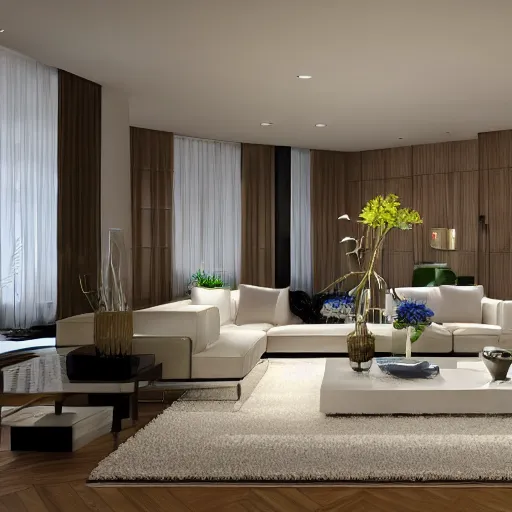 Prompt: interior photo of beautiful modern provance interior living room, photorealism,