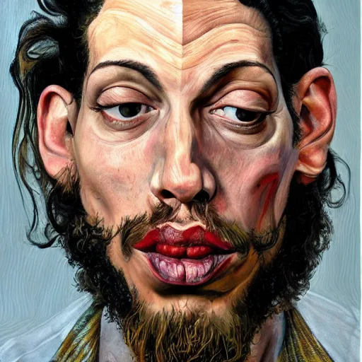 Prompt: high quality high detail painting by lucian freud, hd, dave navarro