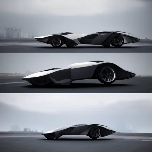 Prompt: khyzyl saleem car : medium size: 7, u, x, y, o medium size form panels: motherboard medium size forms : zaha hadid architecture big size forms: brutalist medium size forms: sci-fi futuristic setting: Ash Thorp car: ultra realistic phtotography, keyshot render, octane render, unreal engine 5 render , ultra high detail, high oiled liquid glossy specularity reflections, ultra detailed, 4k, 8k, 16k: blade runner 2049 color colors : cinematic, high contrast: tilt shift: sharp focus