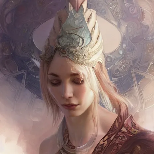 Image similar to a melanocetus johnsonii, bleeding, d & d, fantasy, intricate, elegant, highly detailed, digital painting, artstation, concept art, smooth, sharp focus, illustration, art by artgerm and greg rutkowski and alphonse mucha